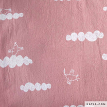 Cargar imagen en el visor de la galería, 12€/m Rustic Cotton Bird pink