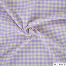 Cargar imagen en el visor de la galería, 14€/m Seersuker lila/palomita