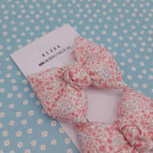 Cargar imagen en el visor de la galería, Pack 2 pinzas lazo Flores rosa