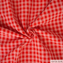 Cargar imagen en el visor de la galería, 14€/m Seersuker rosa/rojo