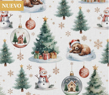 Cargar imagen en el visor de la galería, Navidad fondo blanco nieve
