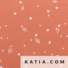 Cargar imagen en el visor de la galería, 12€/m Bambula stars coral
