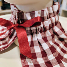 Cargar imagen en el visor de la galería, Cuello Eva Vichy granate
