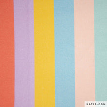 Cargar imagen en el visor de la galería, 17€/metro Canvas pastel stripes
