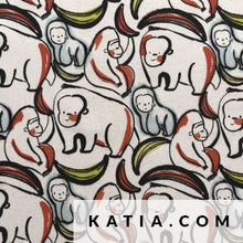 Cargar imagen en el visor de la galería, 18€/m Canvas monkey banana
