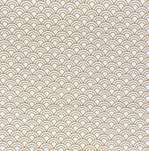 Cargar imagen en el visor de la galería, 14€/m popelin arcos blanco oro/ocre
