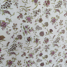 Cargar imagen en el visor de la galería, 13€/metro Viyela flores moradas
